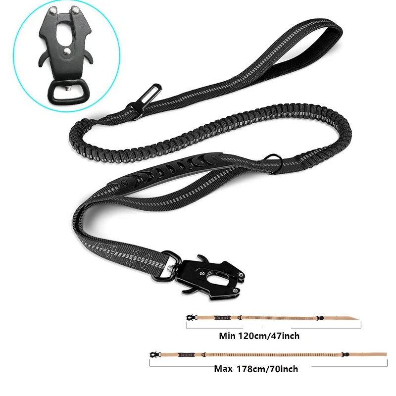 Bungee Dog Leash Shock Absorbing - Correa para perro sin tirones, correas