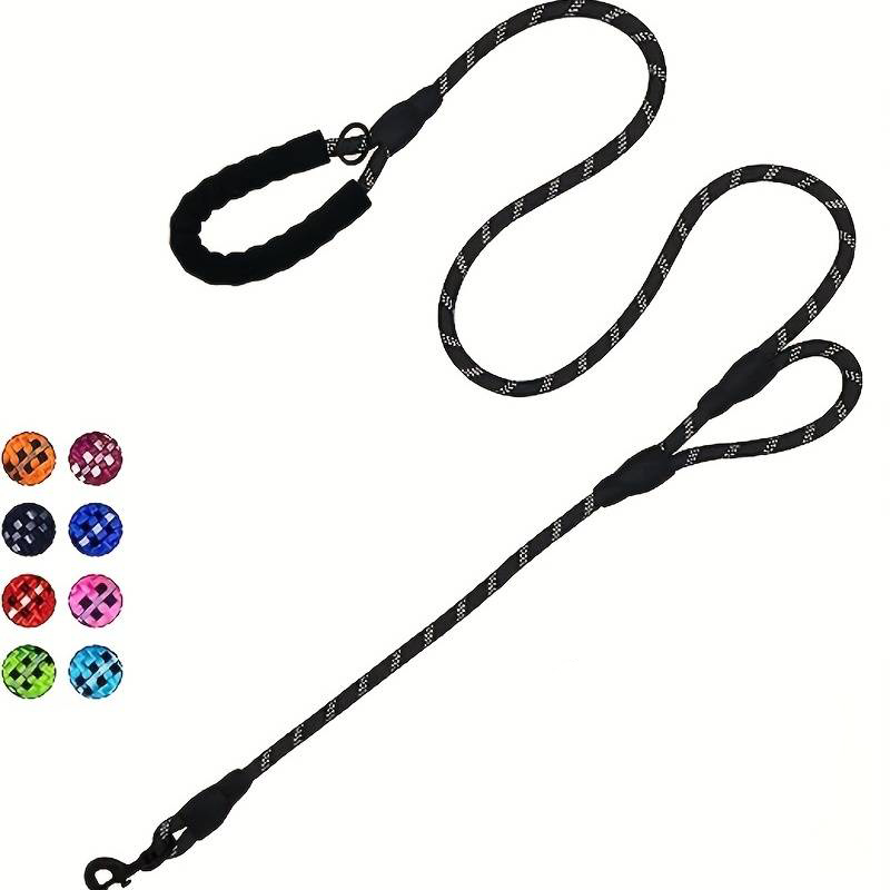 Heavy Duty Dog Leash Rope 6Ft Padded - Correa de cuerda para perros de