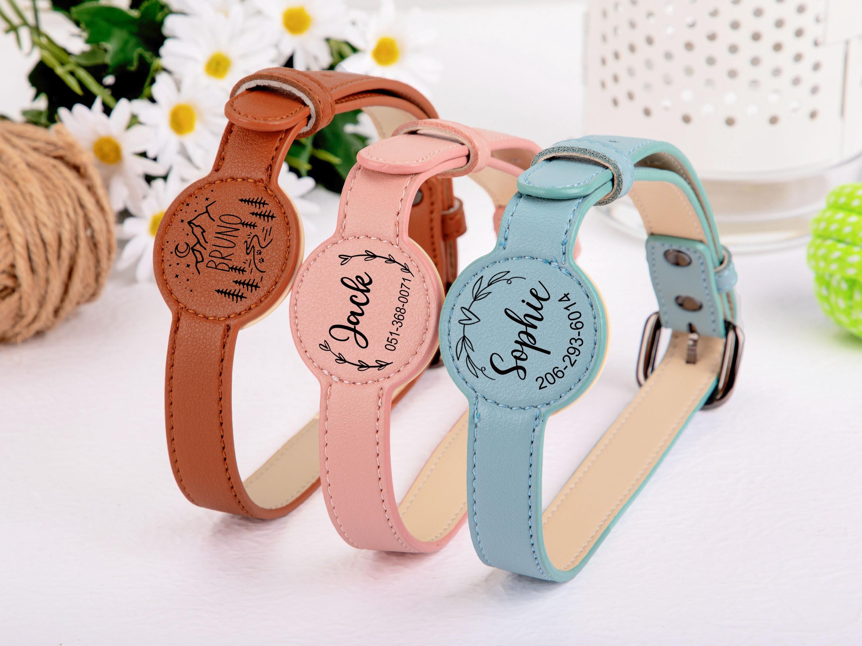 Reflective Dog Collar Personalized Engraved - Collar de identificación para mascotas con