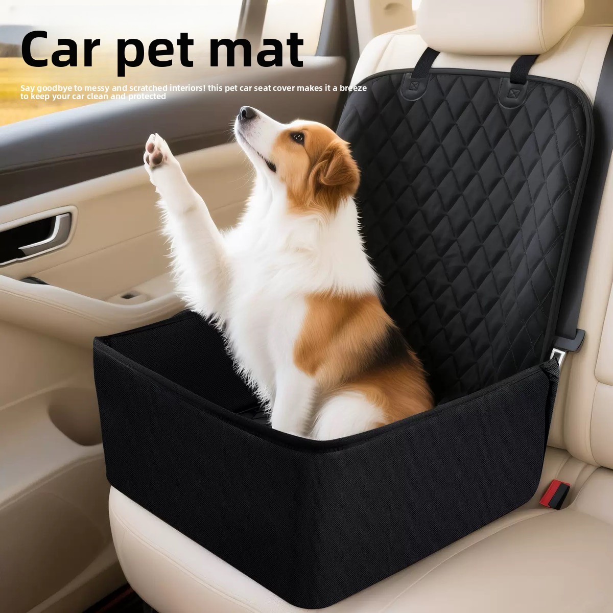 Dog Car Seat Cover Waterproof Back Seat - Funda impermeable para el asiento trasero