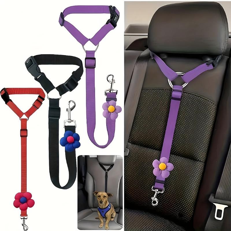 Dog Seat Belt Harness Safety Tether - Cinturón de Seguridad para Perros en