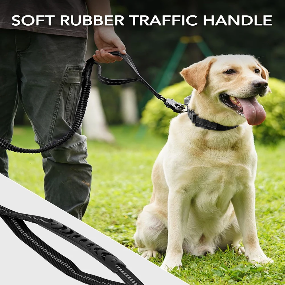 Correa para perro sin tirones, - Bungee Dog Leash Shock Absorbing reseña y precio
