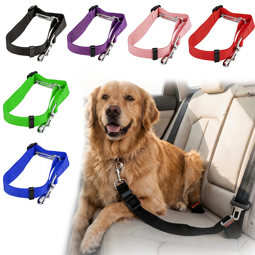 Cinturón de seguridad para per - Dog Seat Belt Harness Safety Tether reseña y precio