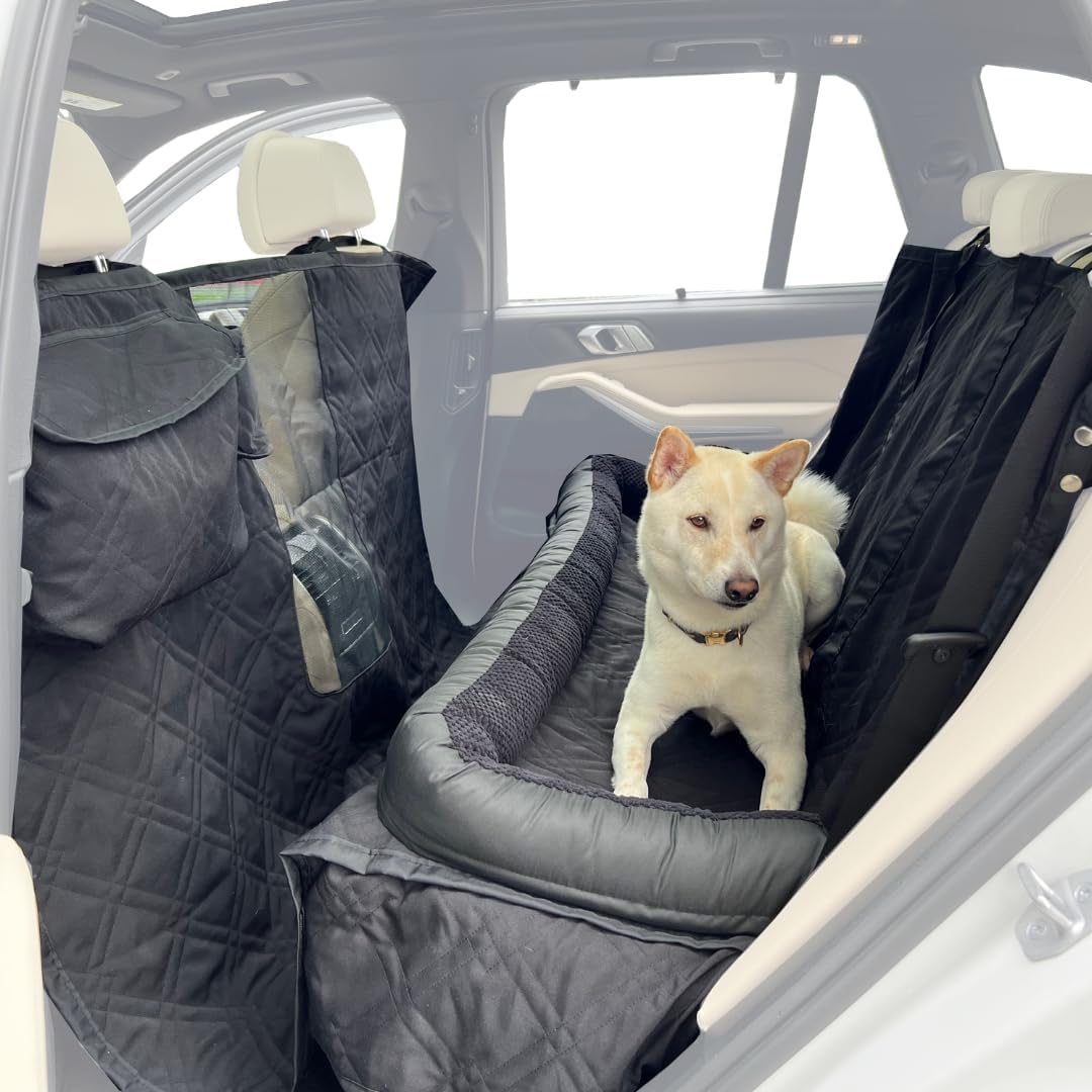 Cama Premium para Perros de Al - Dog Car Seat Cover Waterproof Back Seat reseña y precio