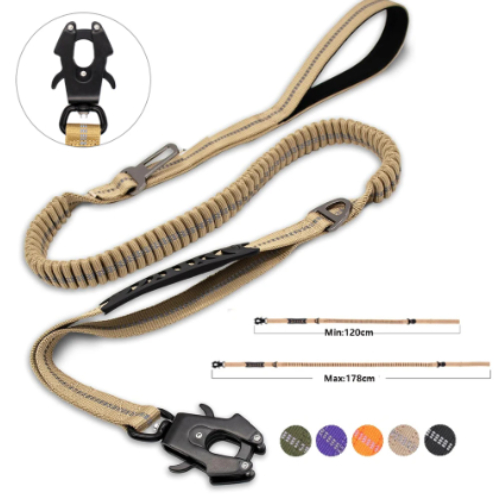 Correas reflectantes que absor - Bungee Dog Leash Shock Absorbing reseña y precio