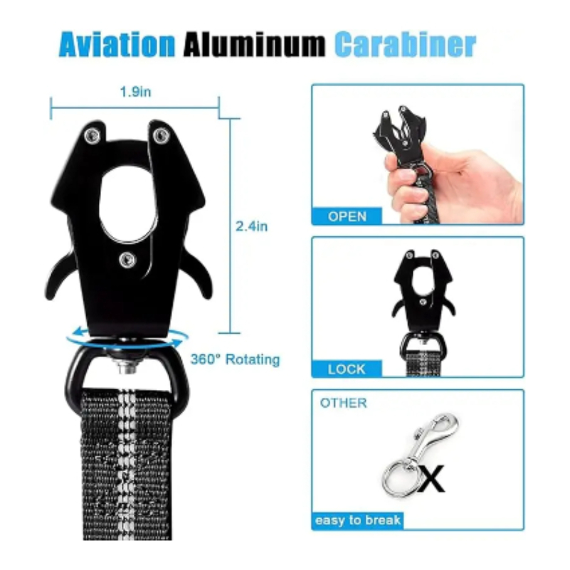 Correas reflectantes que absor - Bungee Dog Leash Shock Absorbing reseña y precio