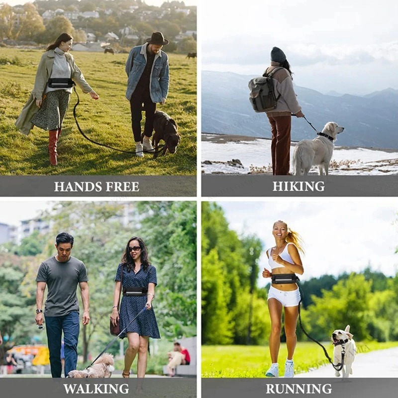 Correa Multifuncional para Per - Hands Free Dog Running Leash Waist Belt reseña y precio