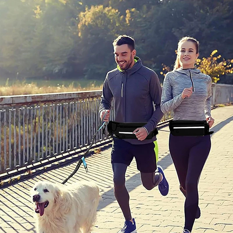 Correa de perro manos libres p - Hands Free Dog Running Leash Waist Belt reseña y precio