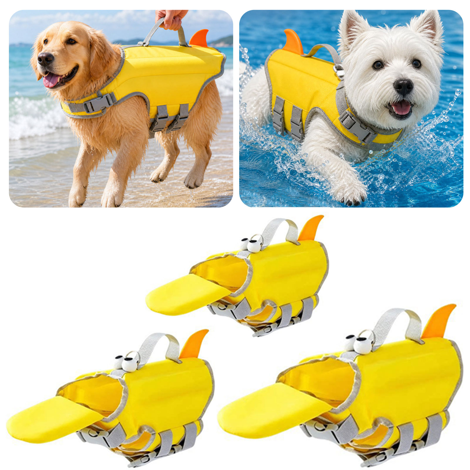 Chalecos salvavidas para perro - Dog Life Jacket Vest Buoyancy Handle reseña y precio