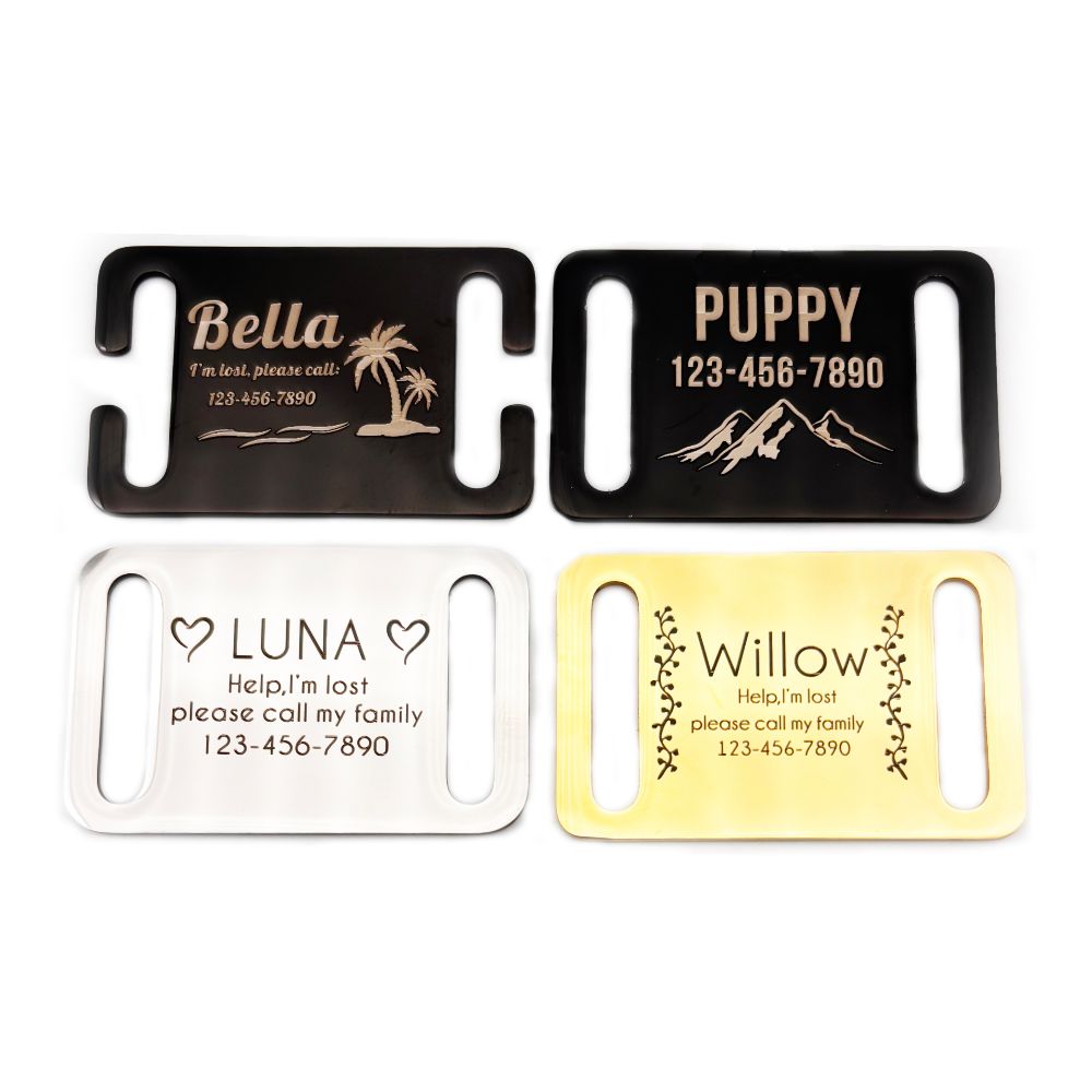 Etiqueta de identificación de  - Reflective Dog Collar Personalized Engraved reseña y precio