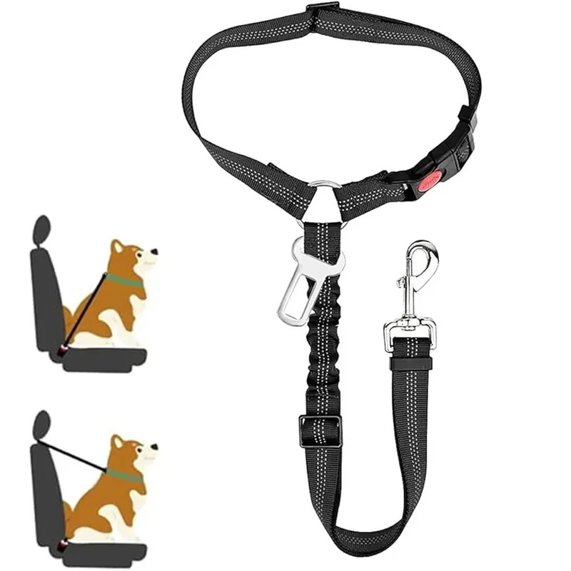 Cinturón de seguridad de coche - Dog Seat Belt Harness Safety Tether reseña y precio