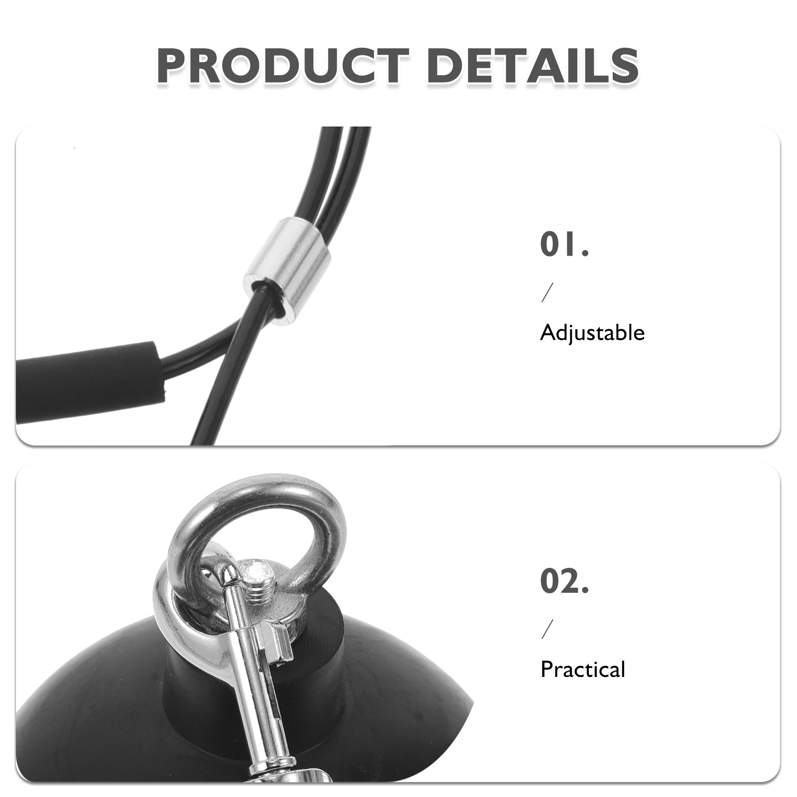 Correa de acero ajustable con  - Dog Seat Belt Harness Safety Tether reseña y precio