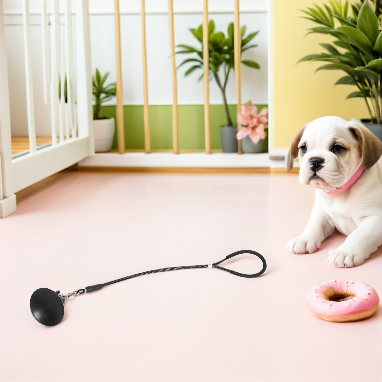 Correa de acero ajustable con  - Dog Seat Belt Harness Safety Tether reseña y precio