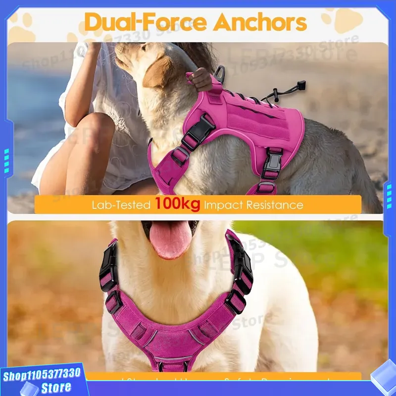 Arnés Táctico Resistente para  - Tactical Dog Harness Military K9 Molle reseña y precio