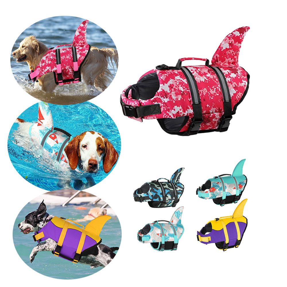 Chaleco salvavidas para perro, - Dog Life Jacket Vest Buoyancy Handle reseña y precio