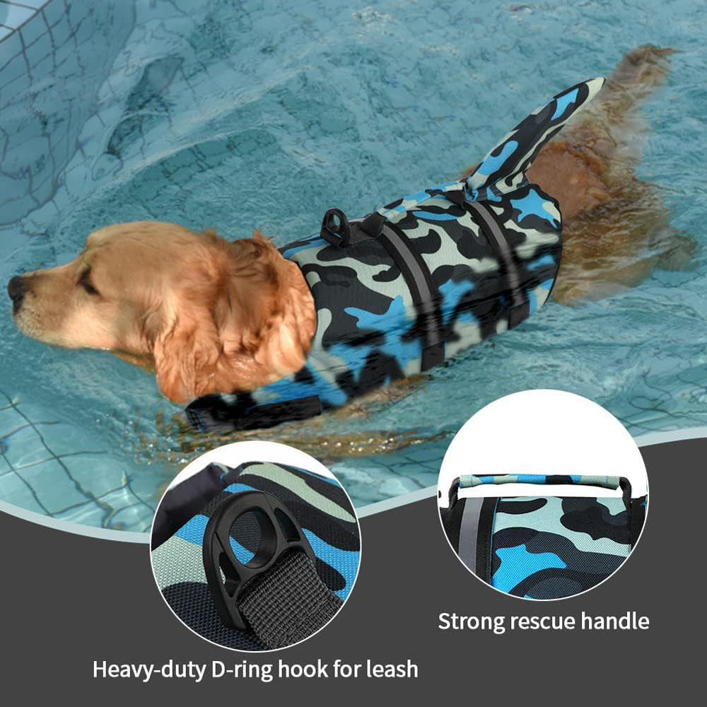 Chaleco salvavidas para perro, - Dog Life Jacket Vest Buoyancy Handle reseña y precio