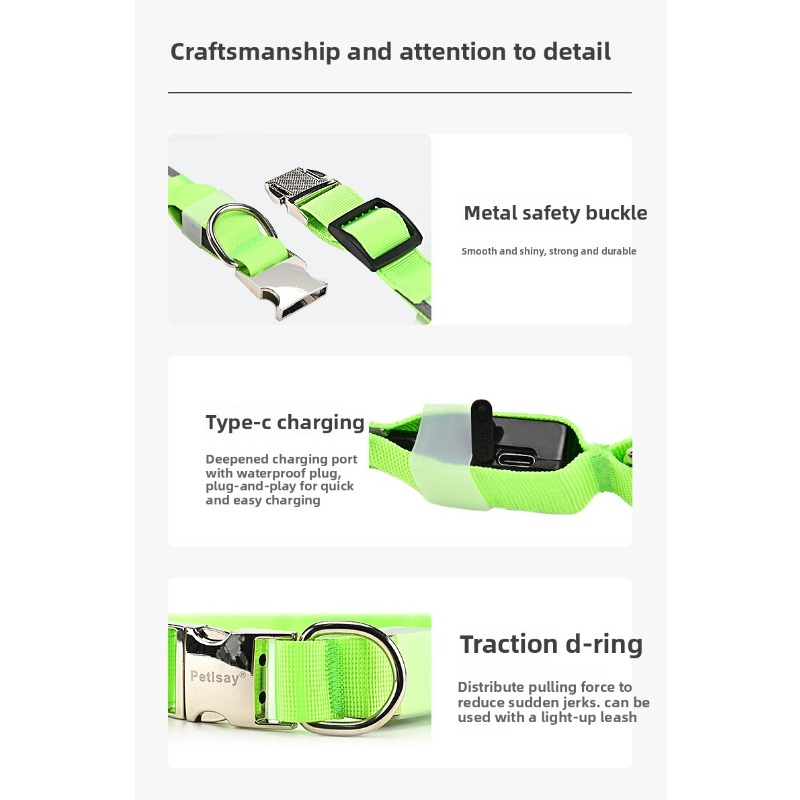 Collar de Perro Luminoso de Fi - Led Dog Collar Glowing Rechargeable Usb reseña y precio