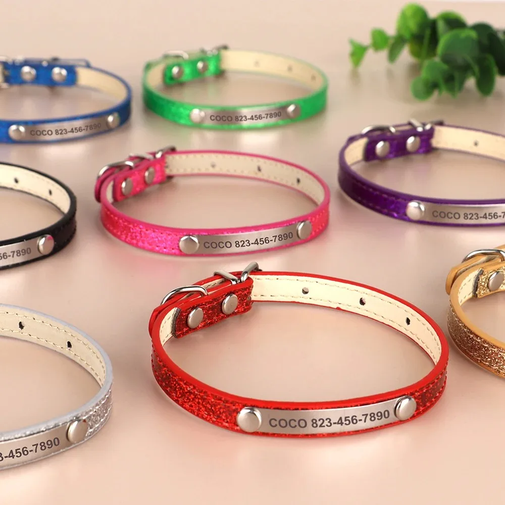 Collar de gato personalizado,  - Reflective Dog Collar Personalized Engraved reseña y precio