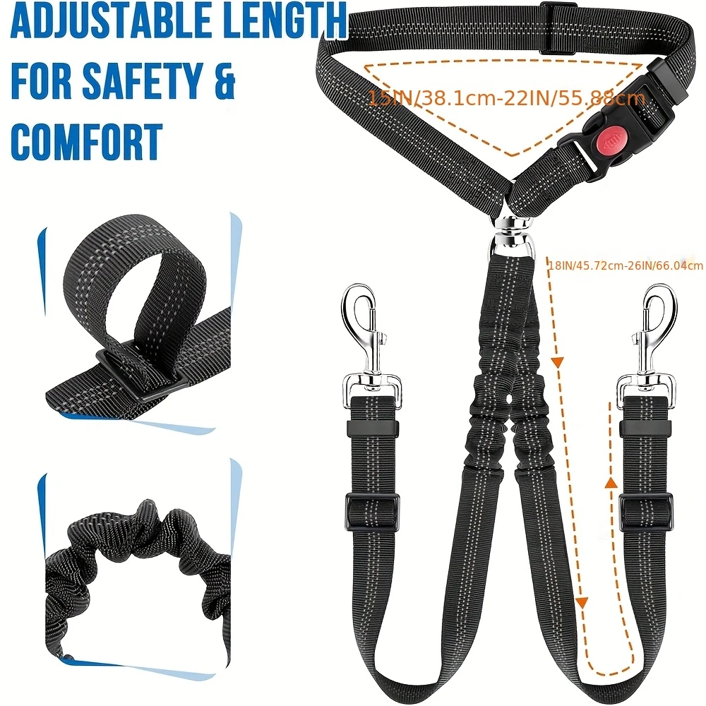 Cinturón de seguridad para per - Dog Seat Belt Harness Safety Tether reseña y precio