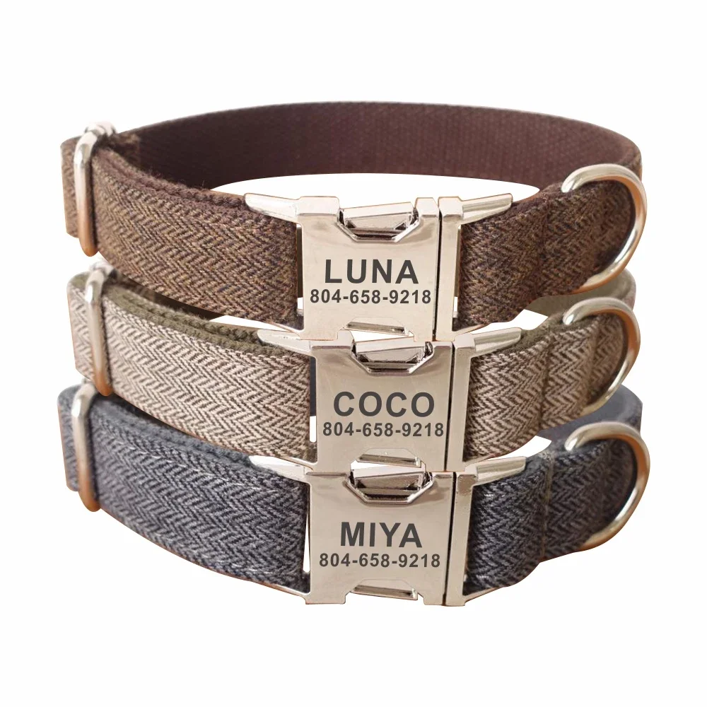 Collar de perro personalizado, - Reflective Dog Collar Personalized Engraved reseña y precio
