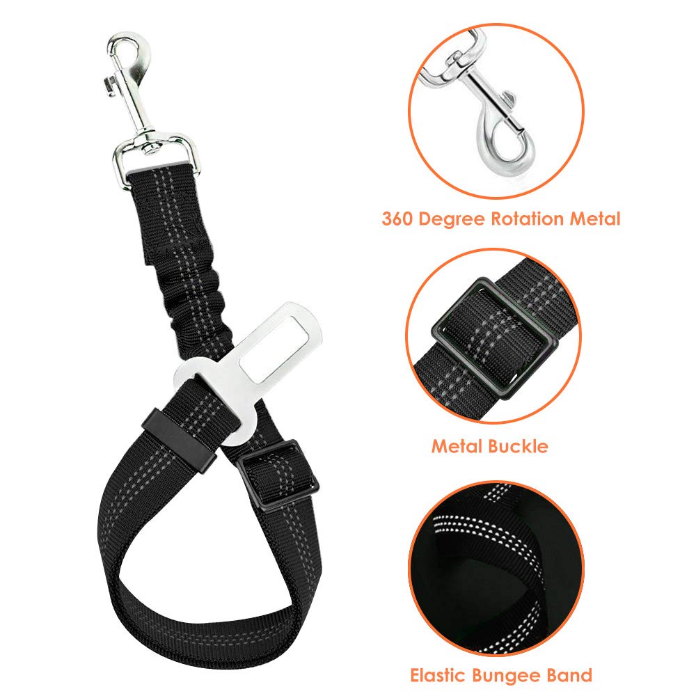 Conjunto de cinturón de seguri - Dog Seat Belt Harness Safety Tether reseña y precio