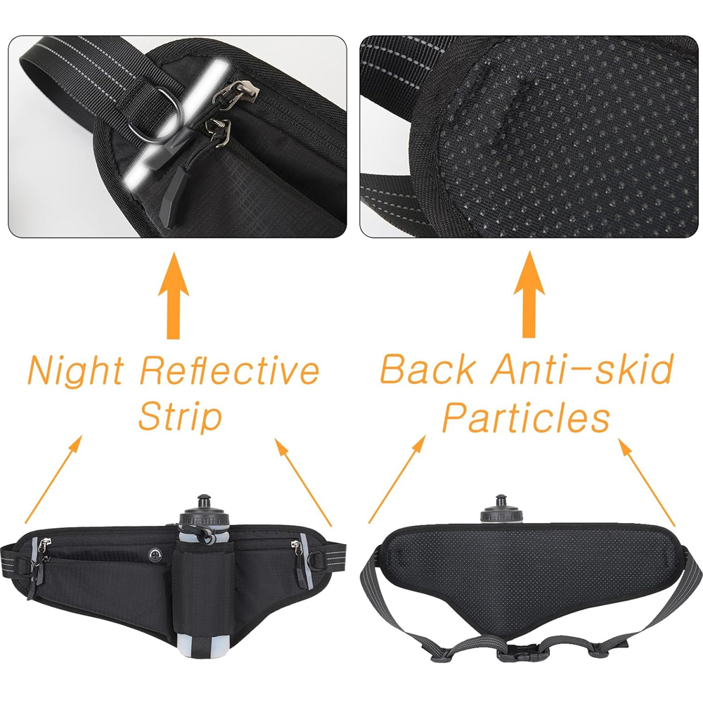 Riñonera con soporte para bote - Hands Free Dog Running Leash Waist Belt reseña y precio